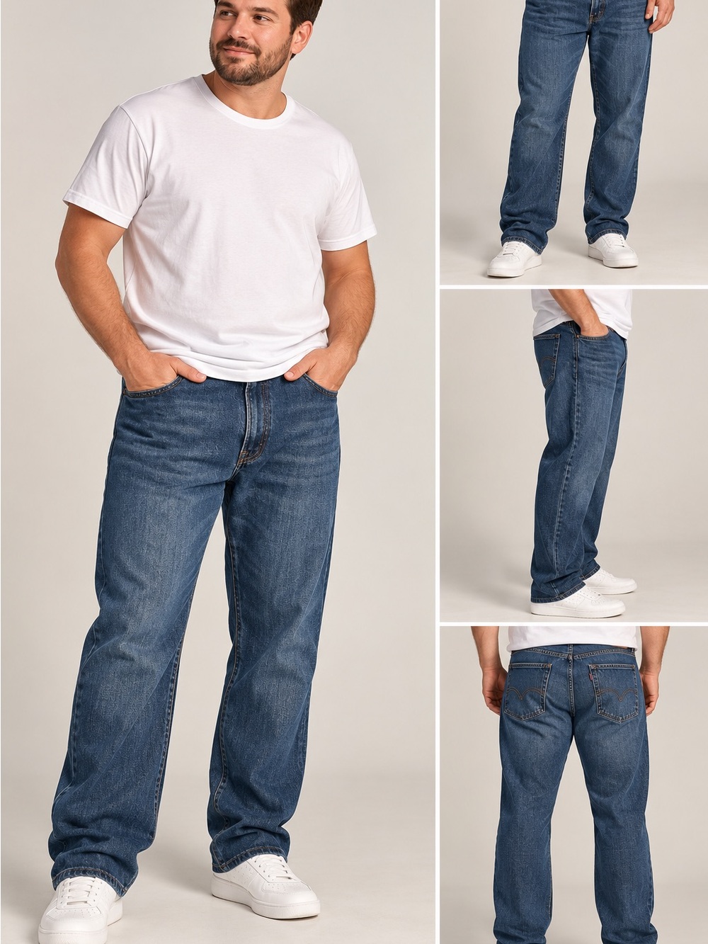 Levi’s 559 Men’s Jeans 42x36 Relaxed Straight Leg Blue Denim 100% Cotton